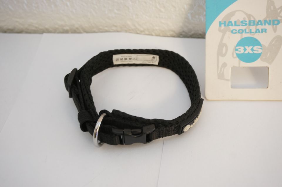Hund / Katze / Petlando Mesh Halsband XXXS/25-30 cm schwarz / NEU in Königs Wusterhausen