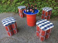 Sitzgruppe Reissdorf Kölsch Upcycling Garten Terasse Man Cave Öl Nordrhein-Westfalen - Wermelskirchen Vorschau