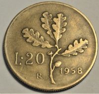 Italien 20 Lire 1958 Nordrhein-Westfalen - Hamm Vorschau