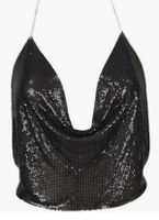 damen crop tank top neckholder glitzer paillette neu Berlin - Hohenschönhausen Vorschau