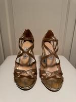 Original Jimmy Choo gold High Heels Größe 39,5 Nordrhein-Westfalen - Recklinghausen Vorschau
