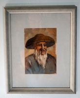 orig. chinesisches Portrait in Öl mit Passepatout im Holzrahmen Bayern - Schwarzenbruck Vorschau