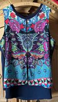 Bluse Shirt Desigual ärmellos blau bunt Gr. XL Bayern - Kempten Vorschau