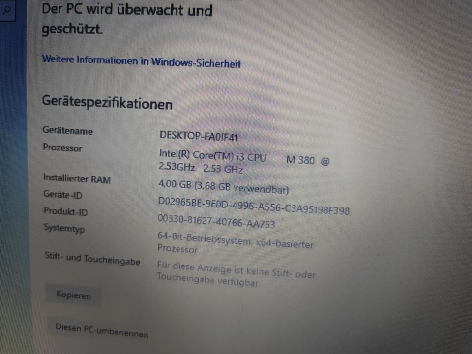 Acer Aspire Notebook 7739-384G50M - Intel i3 - 4GB - 120GB SSD in Bornheim
