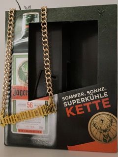 Jägermeister Metall Goldkette Halskette Fanartikel Geschenk in Schöllnach