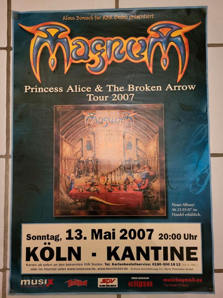 MAGNUM Konzertplakat Köln Kantine 2007 in Köln