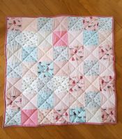 Babydecke in rosa-hellblau-bunt aus 100%Baumwolle – handmade Dresden - Südvorstadt-Ost Vorschau