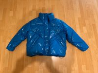 Jacke Herren blau Daunen Puffer Oversize glänzend Dortmund - Innenstadt-West Vorschau