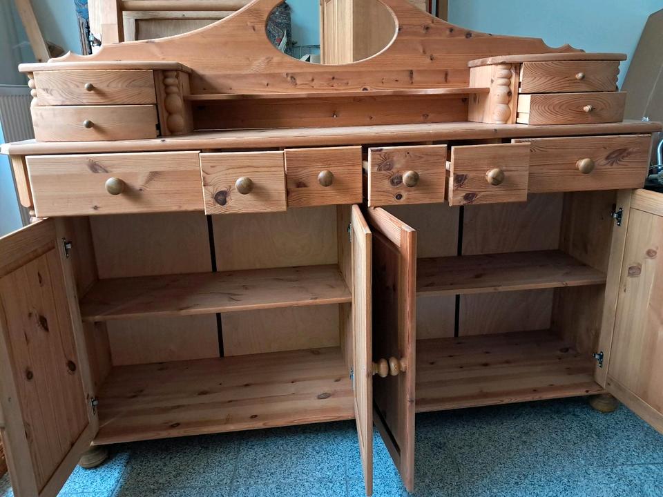 Sideboard mit Schubladenaufsatz und Spiegel - Kiefer Massivholz ! in Hagen
