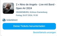 NINO DE ANGELO MIT BAND - LIVE OPENAIR 2X TICKETS 26.07.24 Pankow - Weissensee Vorschau