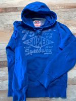 SuperDry Männer hoodie Pullover Gr M blau Düsseldorf - Lichtenbroich Vorschau