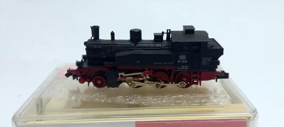 Spur N, Dampflokomotive Br 91, DB, Epoche III, Fleischmann 7030 in Rangsdorf