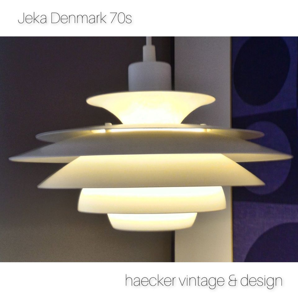 Lampe Dänemark danish design 70er zu mid-century poulsen retro 70 in Düsseldorf