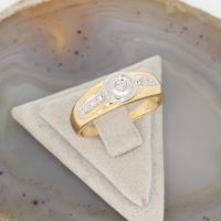 WERT 750 € BRILLANT RING IN 585er 14K GELBGOLD vxlt K78752 Essen - Altenessen Vorschau