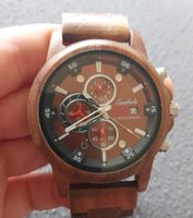 Holz Uhr chronograph rustikal Hessen - Espenau Vorschau