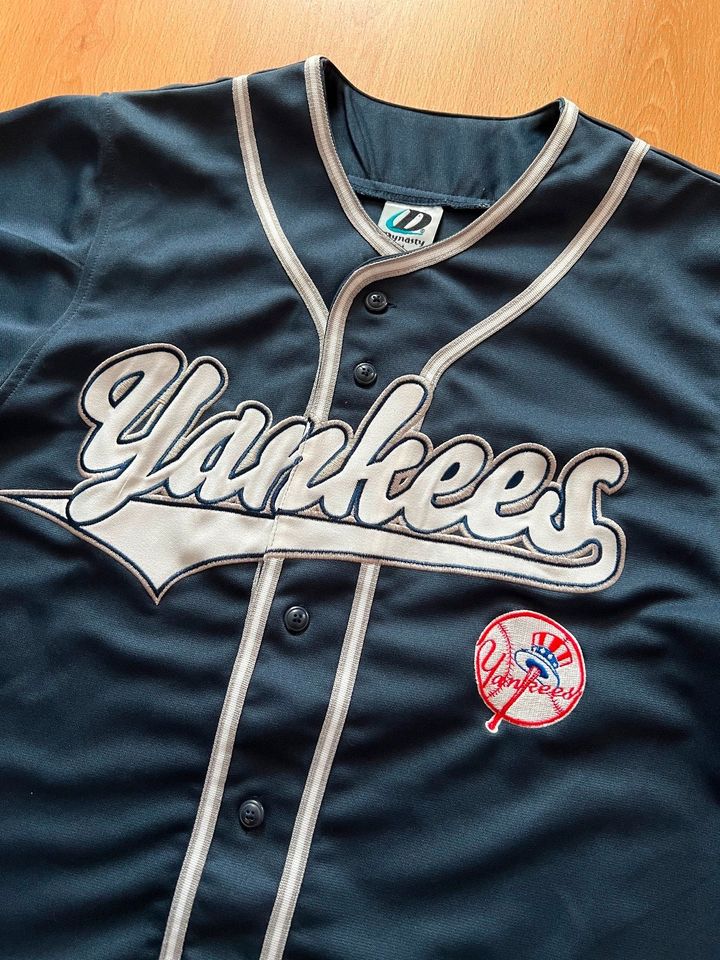 Vintage New York Yankees Jersey, Dynasty, Navy, Größe M in Leutenbach