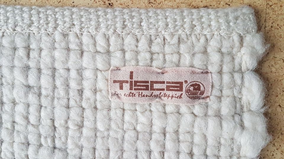 Tisca Teppich Läufer in Schurwolle 70x140 cm Stützgarn Sisal Bast in Obersüßbach