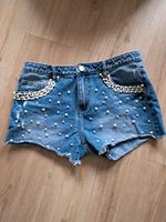 Jeans Shorts Gr 38 M Perlen Brandenburg - Rathenow Vorschau