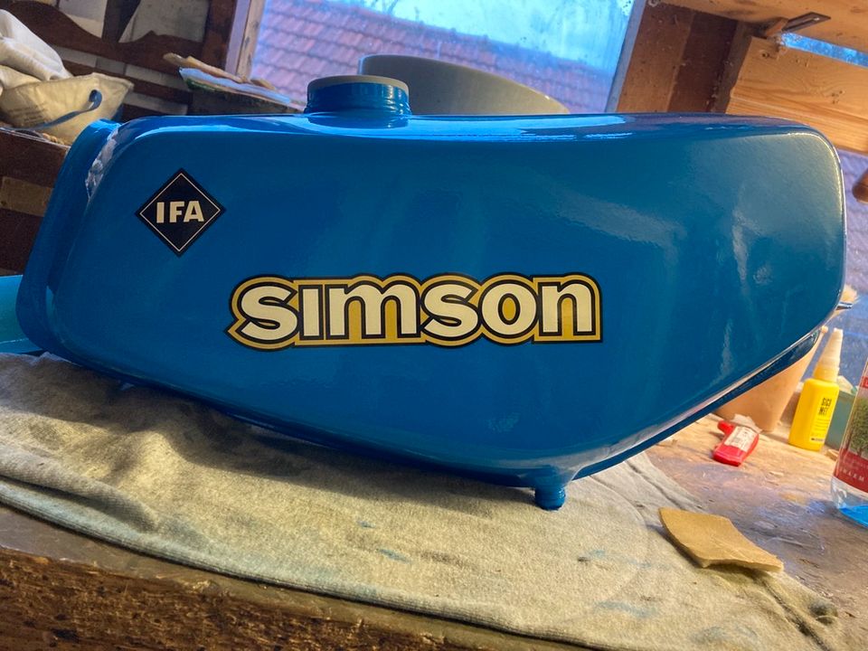 IFA Logo Abziehbild Wasserabziehbild Simson S50 S51 Tank wie DDR in Hof (Saale)