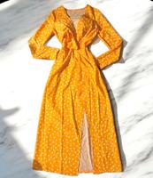 Elegantes gelbes Polka-Dot Maxi Kleid – Größe XS Baden-Württemberg - Göppingen Vorschau