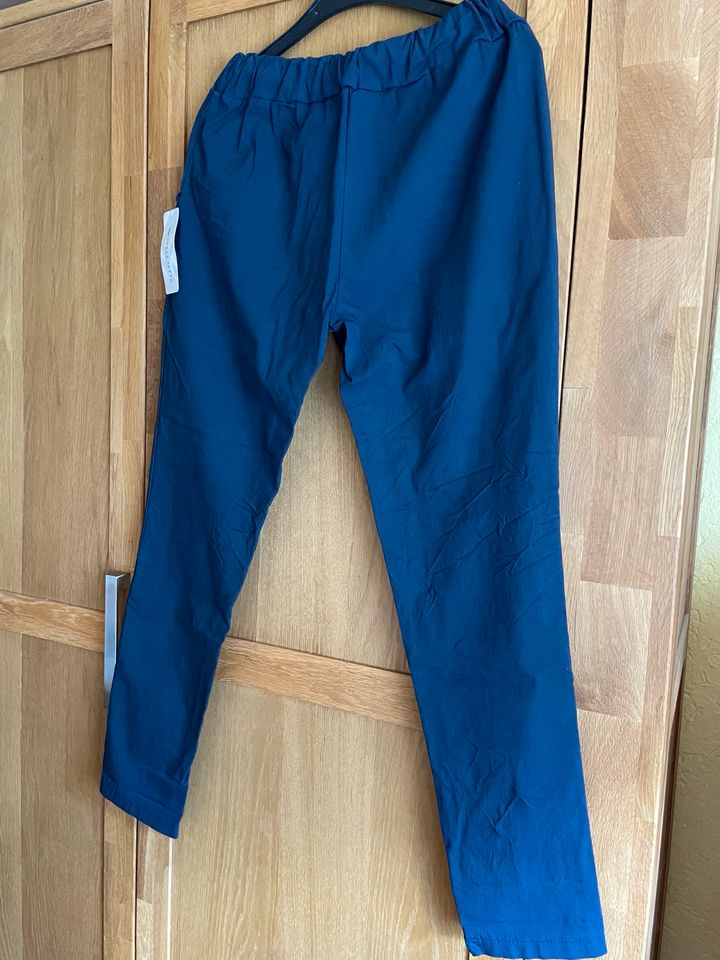 Damen Hose Italienische Mode Gr. XL dunkelblau ❣️NEU❣️ in Bretzfeld