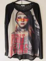 ONLY Damen-Shirt, indigenes Motiv, Gr. 38, Schwarz/Bunt, langarm Baden-Württemberg - Nürtingen Vorschau