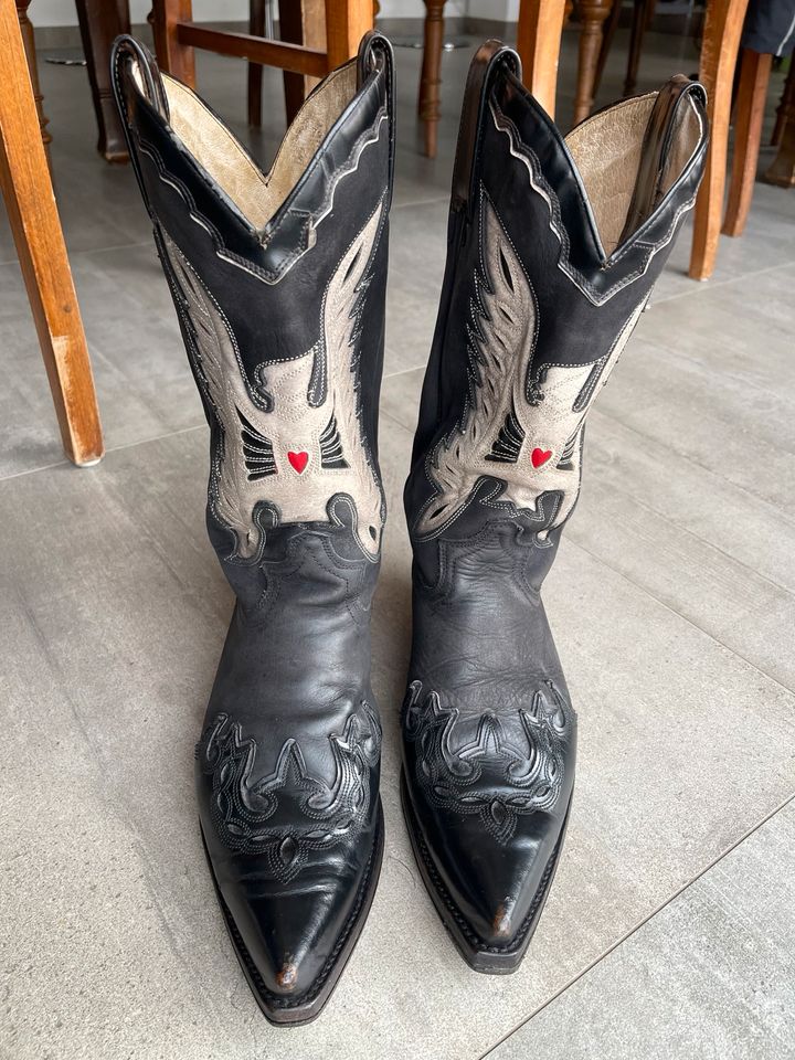 Cowboy Stiefel HD Boots Sendra schwarz Herz no Toni Mora in Sickte