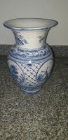 Keramikvase, handbemalt, blau-weiß Bayern - Niederrieden Vorschau