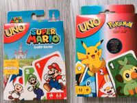 Uno Karten von Super Mario und Pokemon Neuware Baden-Württemberg - Böbingen an der Rems Vorschau