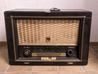 Röhrenradio Retro Vintage  Philips Saturn Phono Super  654/4E/RD Baden-Württemberg - Spiegelberg Vorschau