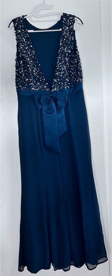 Abschlusskleid Abiballkleid Abendkleid Kleid Pailletten Navy in Ganderkesee