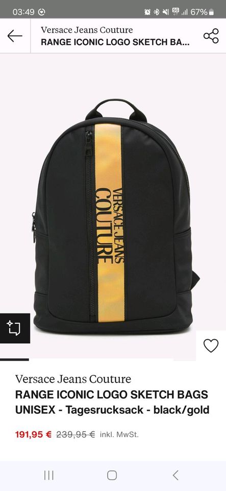 Versace Rucksack in Hamburg