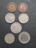 Lot Münzen Kaiserreich 1909, 1 Pfennig bis 1/2 Mark Thüringen - Rudolstadt Vorschau