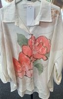 Damen Baumwolle Hemd Bluse Blumen Print m l xl Hessen - Groß-Gerau Vorschau