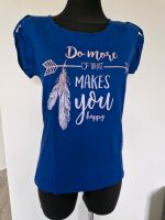 Damen Tshirt Shirt Gr 36 38 Street One Royalblau mit Motiv Niedersachsen - Lauenbrück Vorschau