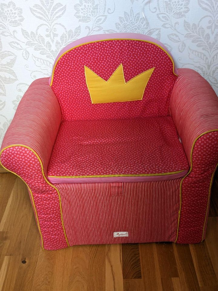 Prinzessinnen Stuhl Sessel Thron  Kinderstuhl Kindersessel pink in Ranstadt