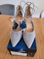 Kämpgen High Heels 40 Veloursleder grau Nordrhein-Westfalen - Erftstadt Vorschau