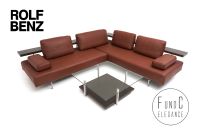 Rolf Benz Dono Couch Sofa Couchtisch Tisch Eckcouch Leder braun Nordrhein-Westfalen - Unna Vorschau