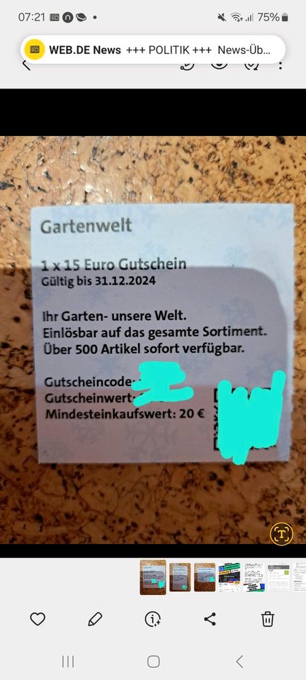 Einkaufsgutscheine / Rabatt,  mehrere vorhanden , gegen Gebot in Saarbrücken