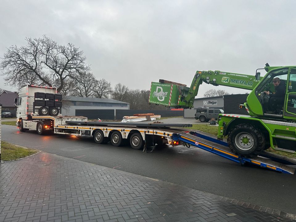 Tieflader Transporte, Stapler, Mobilbagger, Radlader, Trecker, in Dörpen