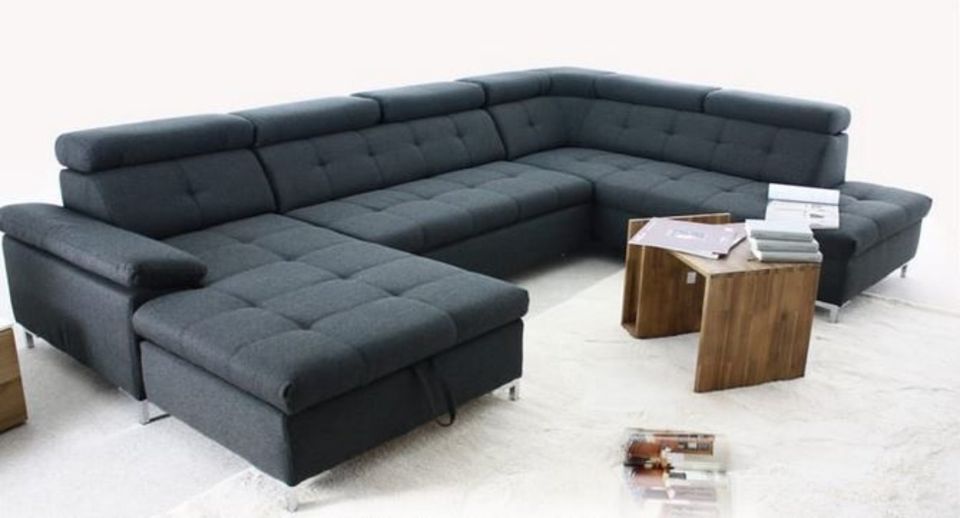 Wohnlandschaft Bett-Funktion 332cm Stauraum Sofa UVP 2399,- NEU in Paderborn