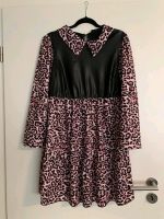 Leoparden Print Kleid mit PU Leder Damen Bluse Größe Hessen - Allendorf Vorschau