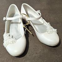 Weiße festliche Schuhe Ballerina Kommunion / Größe 31 Hessen - Zierenberg Vorschau