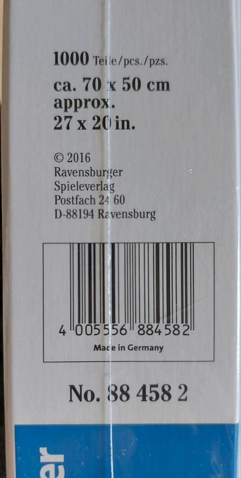 Puzzle Ravensburger Kassel Orangerie Herkules 1000 Teile NEU in Nieste