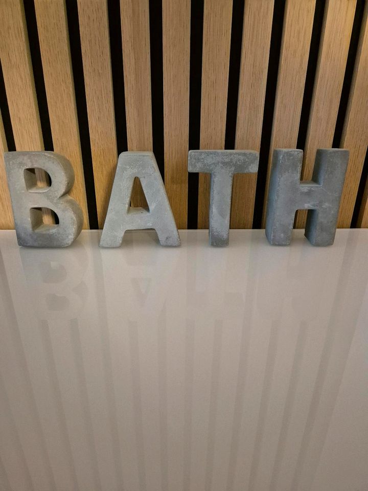 Bath Badezimmer Schriftzug boho skandi skandinavisch in Hamm