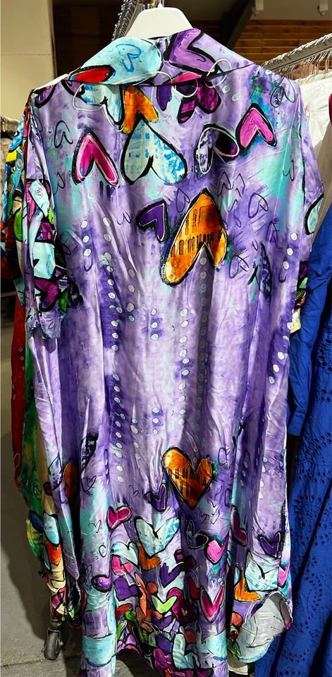 Damen Over Size Modische Kleid Herz Print s m l xl xxl 3xl in Mainz