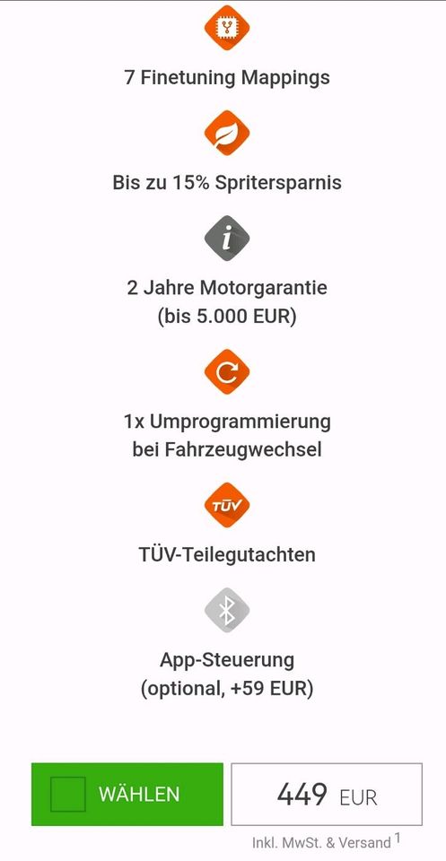 Seat Audi Skoda VW Chiptuning Race Chip "GTS" umprogrammierbar in Frankfurt am Main