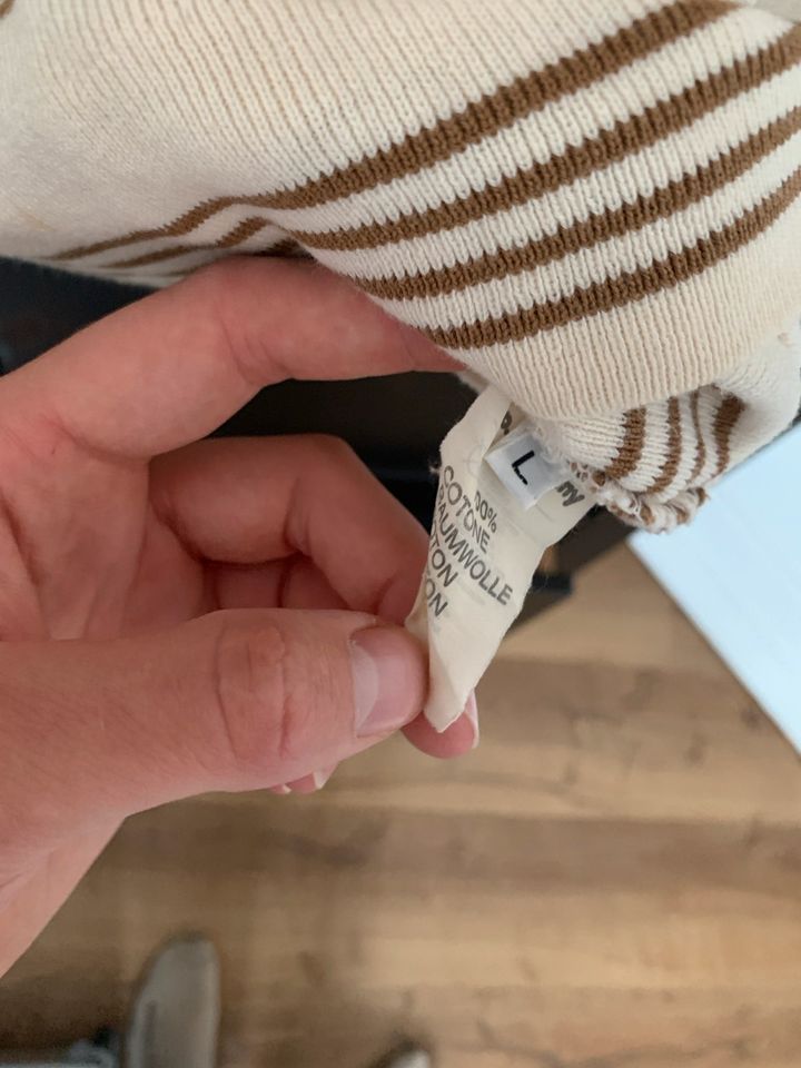 Stone Island Herren Pullover Beige gestreift Größe L Retro in Mülheim (Ruhr)