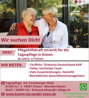 Dissen, Pflegehilfskraft (m/w/d) für die Tagespflege Niedersachsen - Dissen am Teutoburger Wald Vorschau