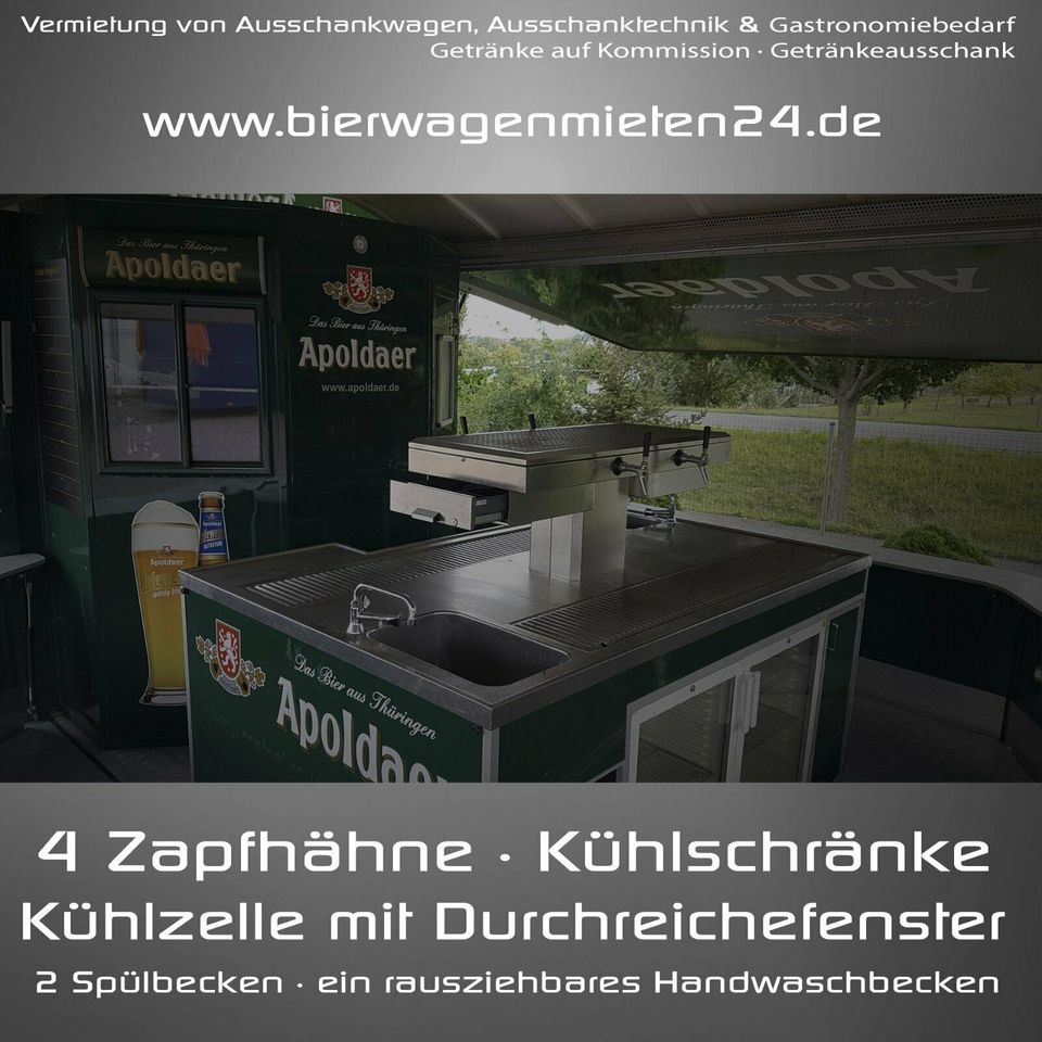 **Ausschankwagen, Bierwagen mit Kühlzelle zu vermieten, leihen** in Walschleben